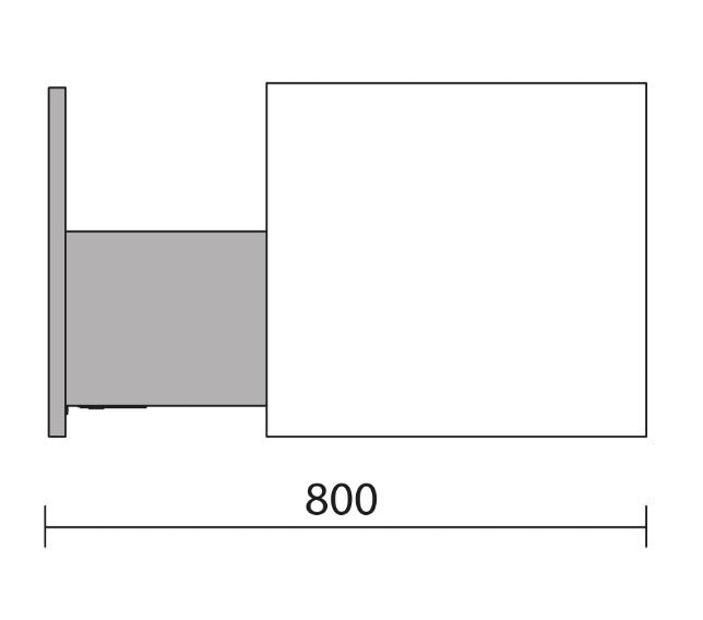 Mueble de baño BIBA macchiato 60 cm 1 cajón