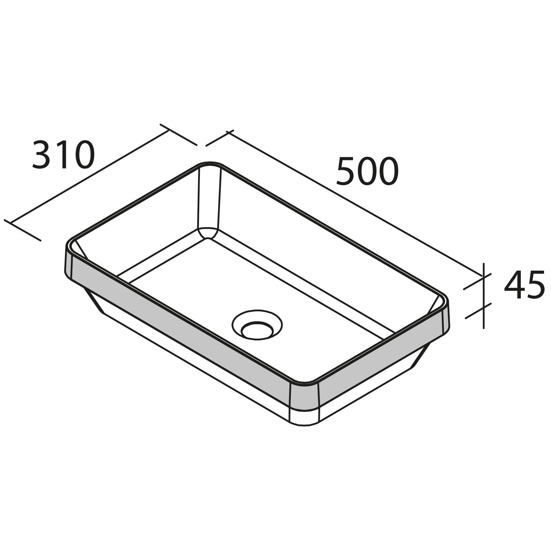 Lavabo semiencastre MAEL solid surface