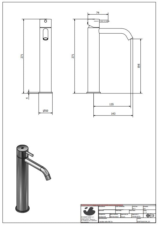 Grifería de lavabo C Alto Colore