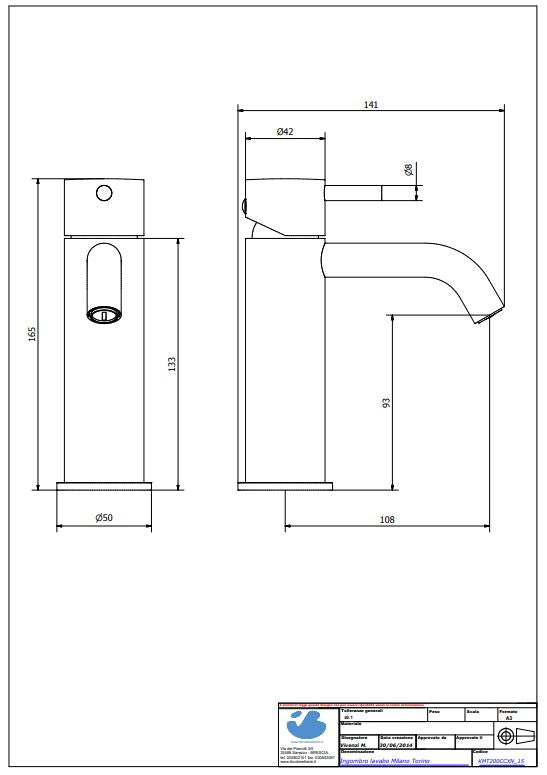 Grifería de Lavabo Colore