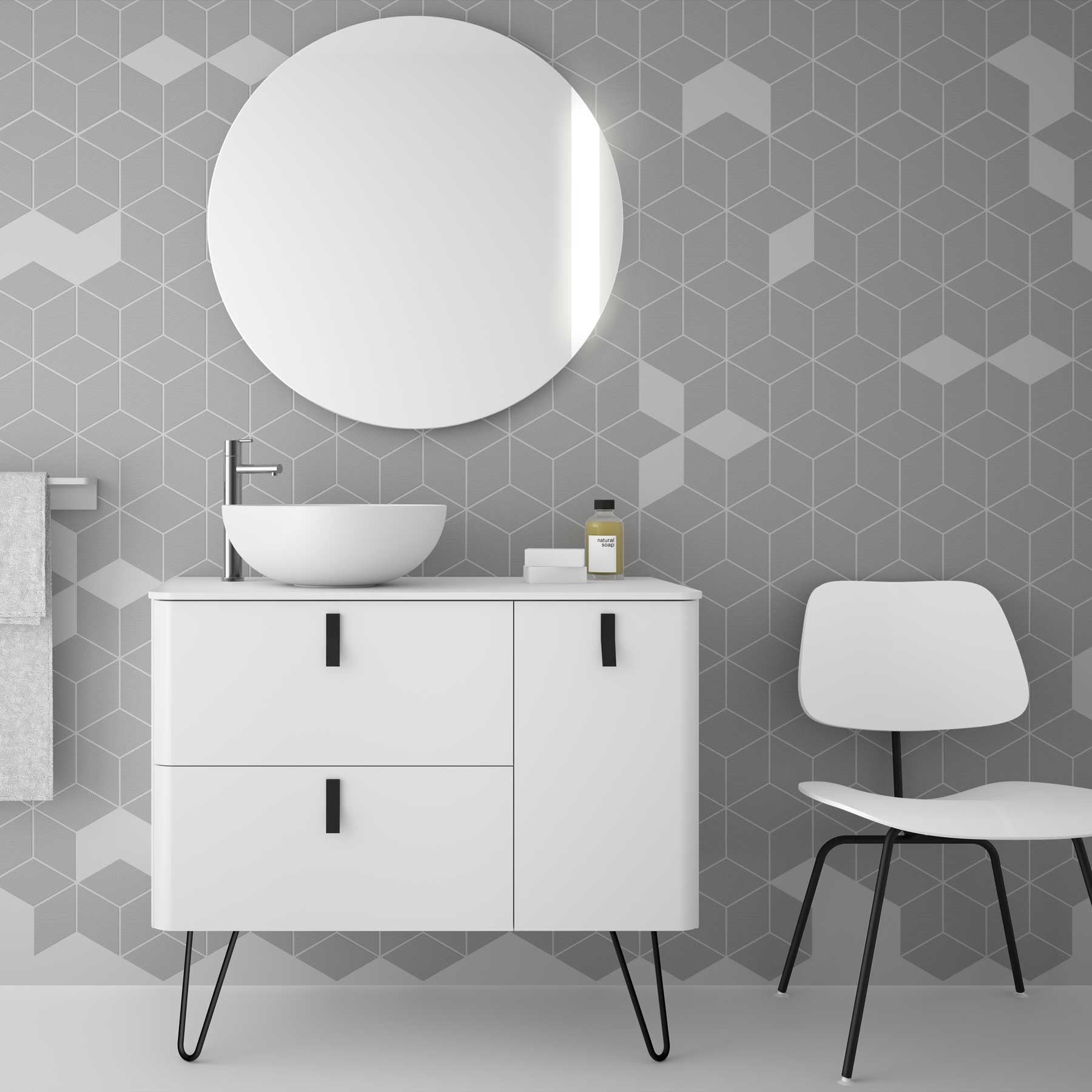 Juego de pata UNIIQ 230 mm negro