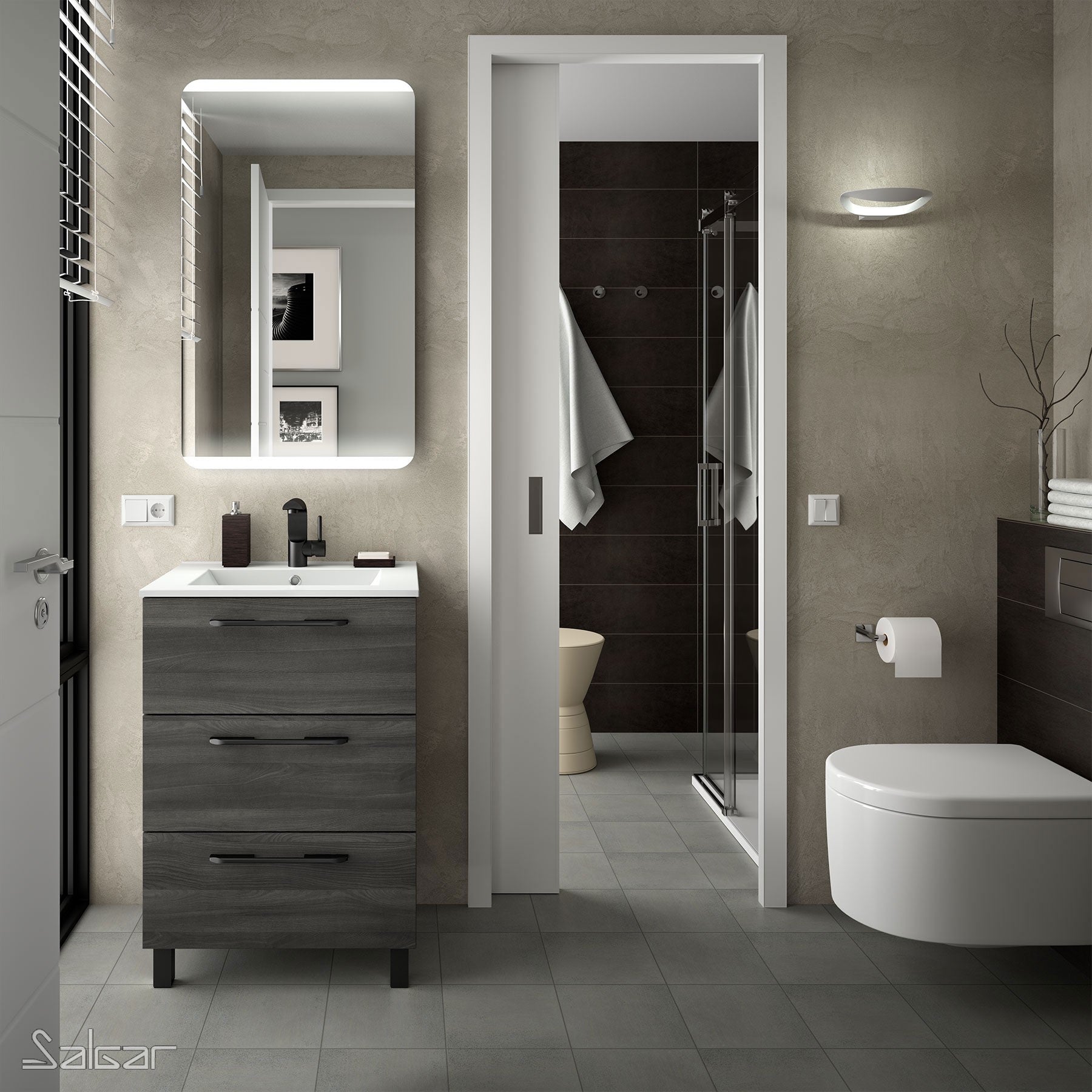 Lavabo constanza 61x46 cm blanco