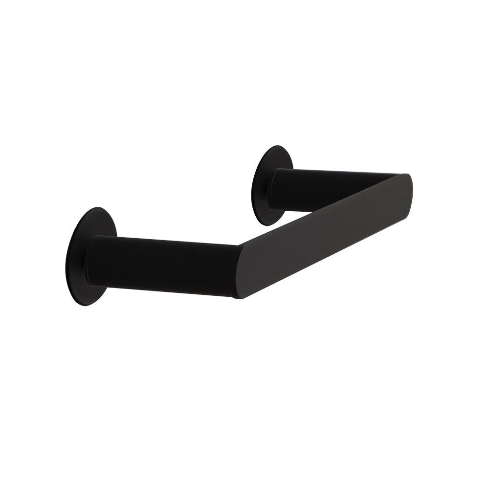 Toallero ERGOS negro mate de 28 cm