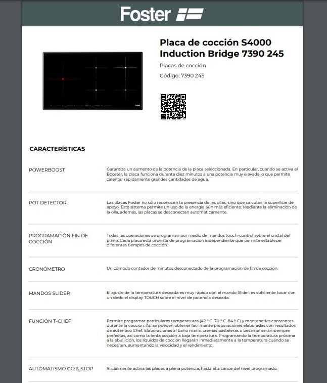 Placa de Inducción S4000