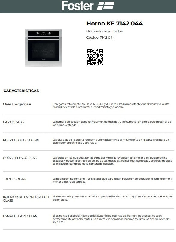 Horno Multifunción Ke