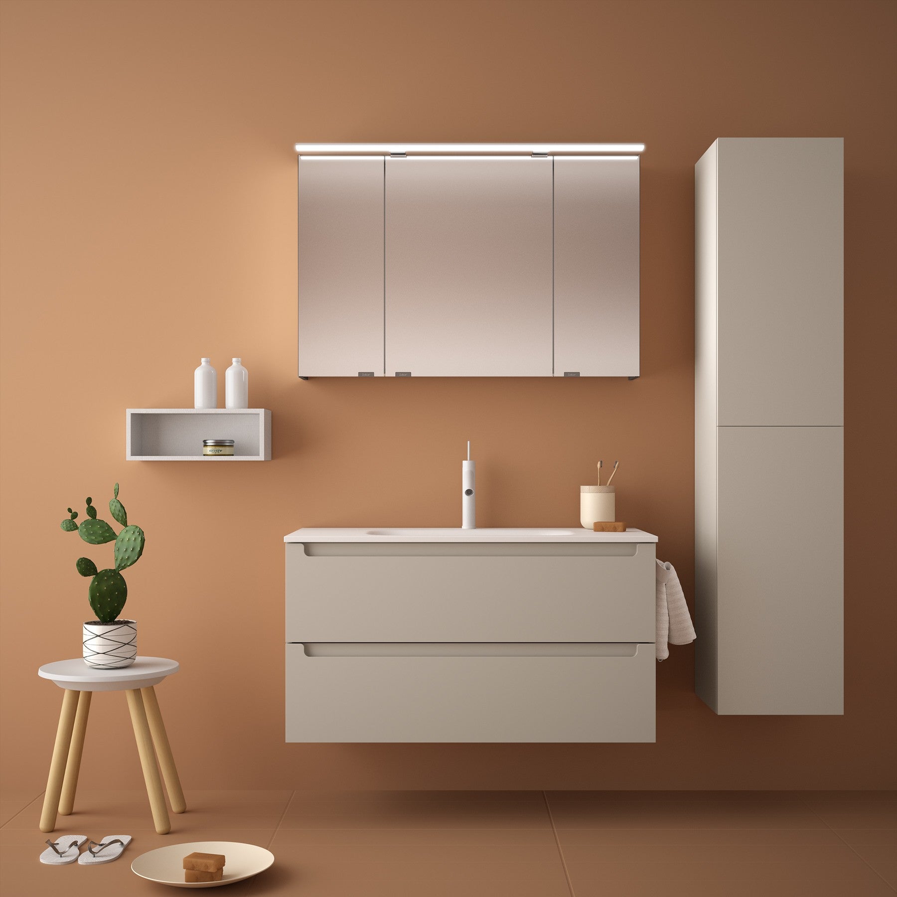 Mueble de baño MONTERREY macchiatto 100 cm 2 cajones