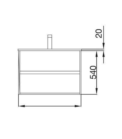 Mueble de baño Noja + Lavamanos