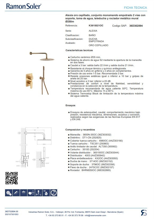 Kit Grifería Alexia