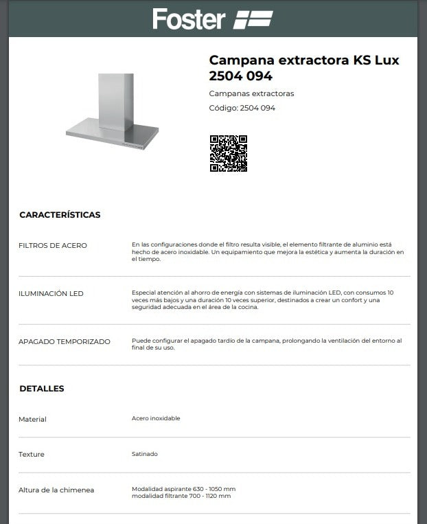 Campana Extractora Ks Lux