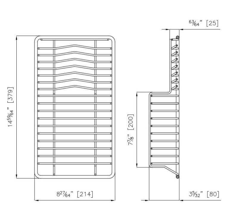 Cesta Portaplatos Inox