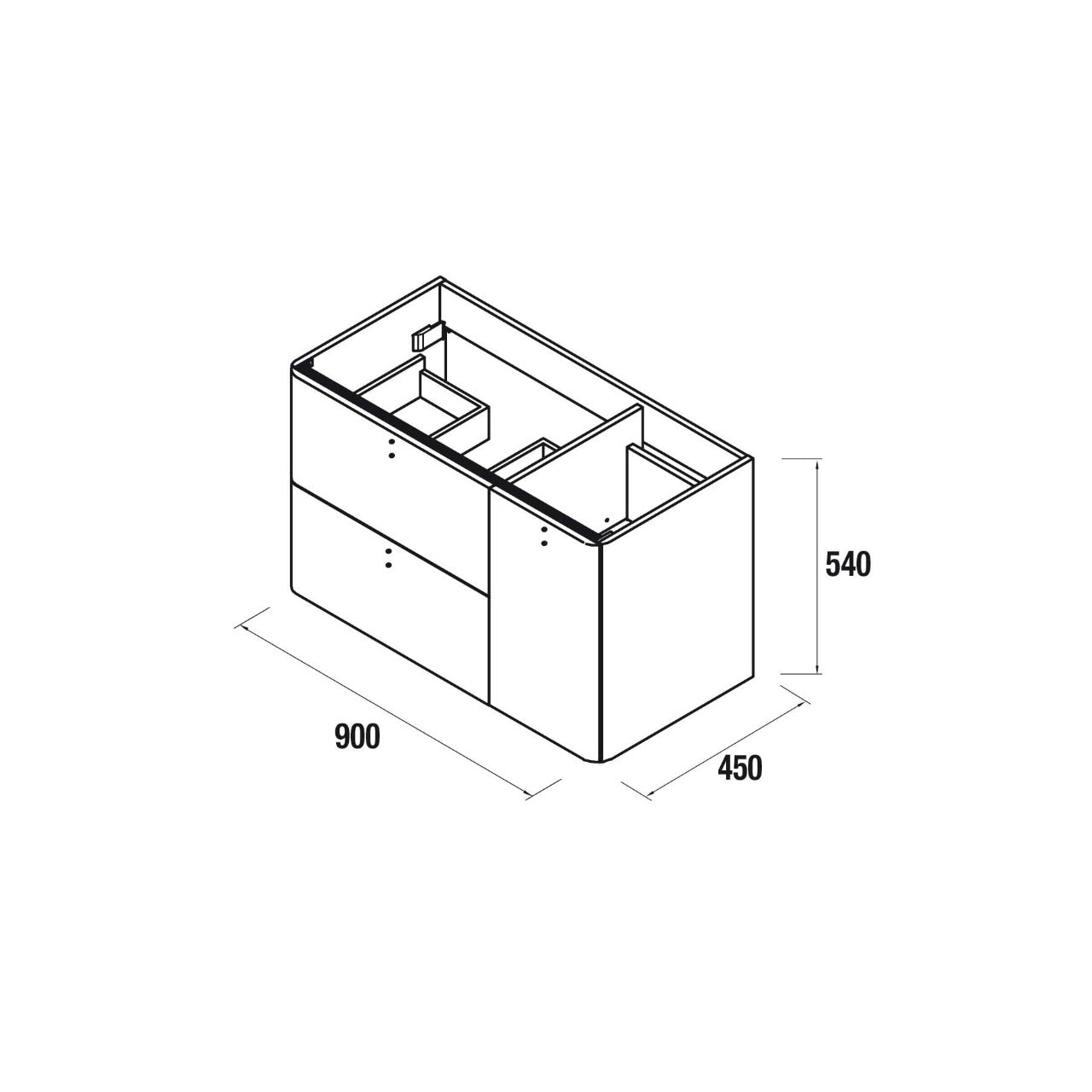 Mueble de baño Uniiq macchiao derecho