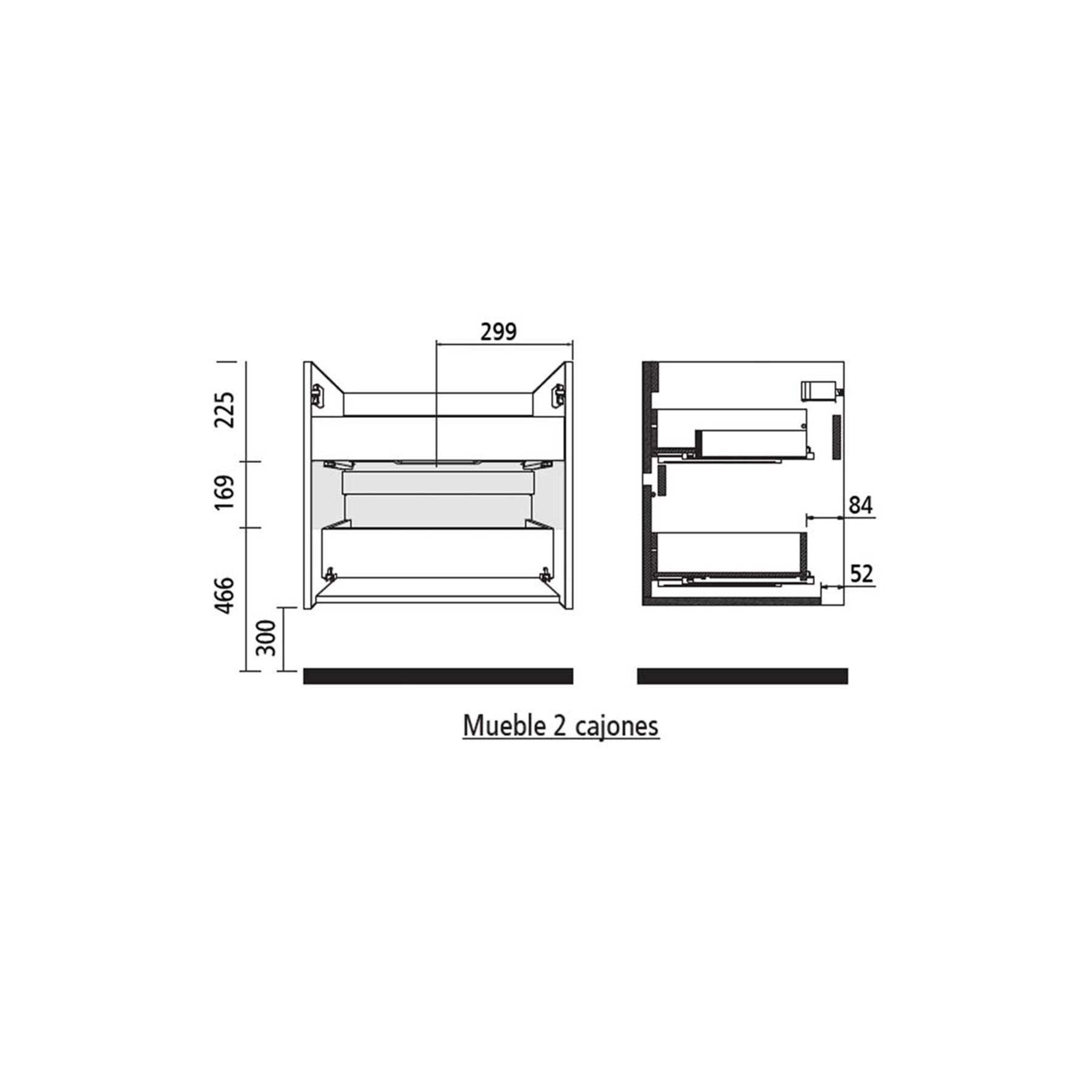 Mueble de baño Noja + Lavamanos