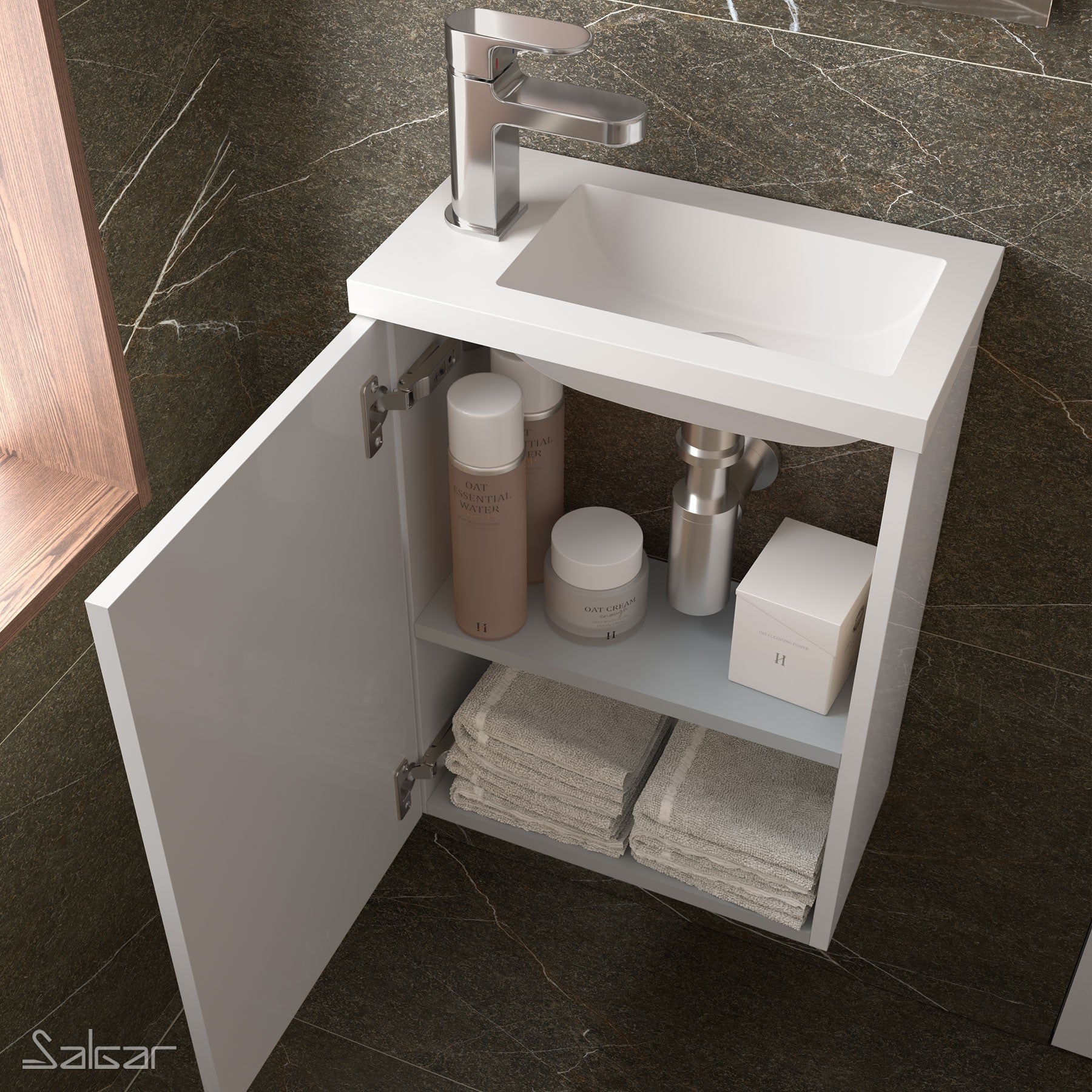 Mueble de baño Micro + Lavamanos + Espejo